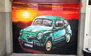 graffiti parking seat 600 turquesa turkesa verde